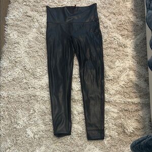 Black Faux Leather Leggings